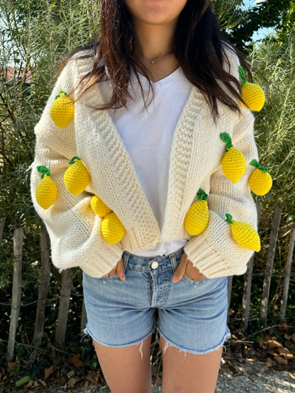 Cardigan Leonie citrons