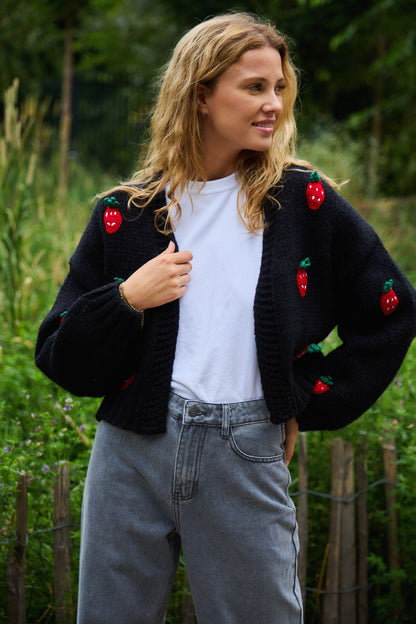 Cardigan Leonie fraises